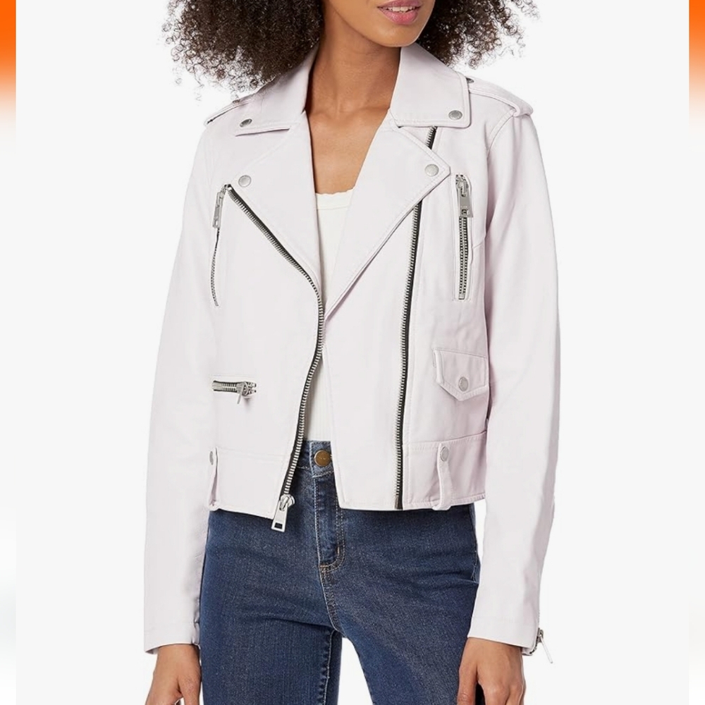 NWOT Levi's Cropped Faux Leather Motorcycle Jacket